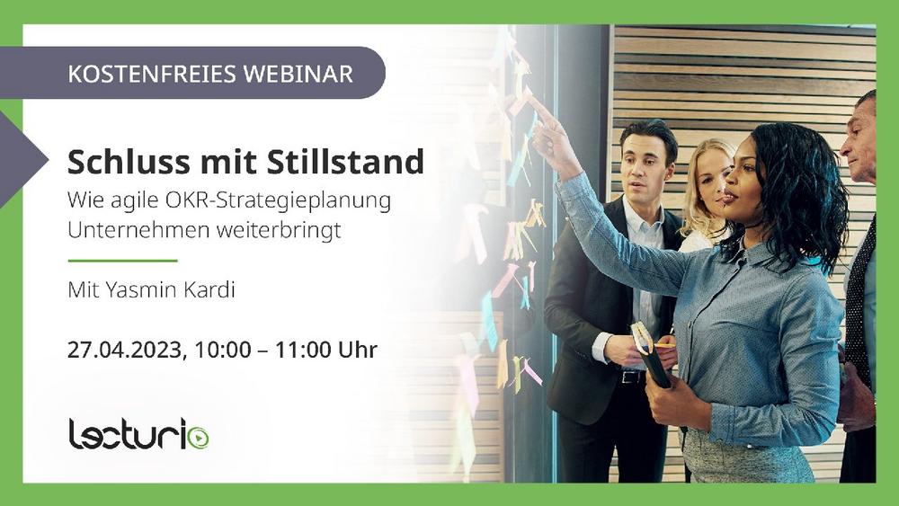 Kostenfreies Webinar: Schluss mit Stillstand (Webinar | Online)