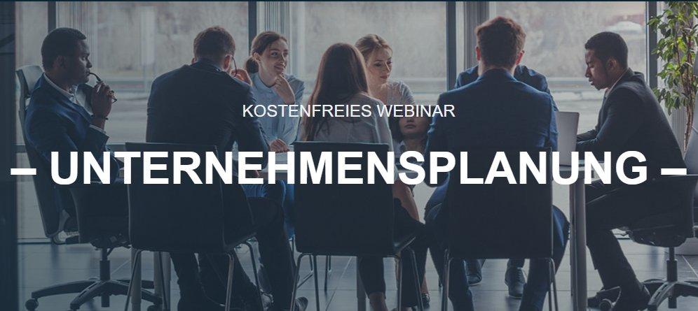 Kostenfreies Webinar: „Unternehmensplanung“ (Webinar | Online)