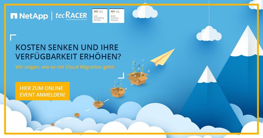 AWS Migration Day – AWS Migration Best Practices und Mehrwert-Services by NetApp (Webinar | Online)