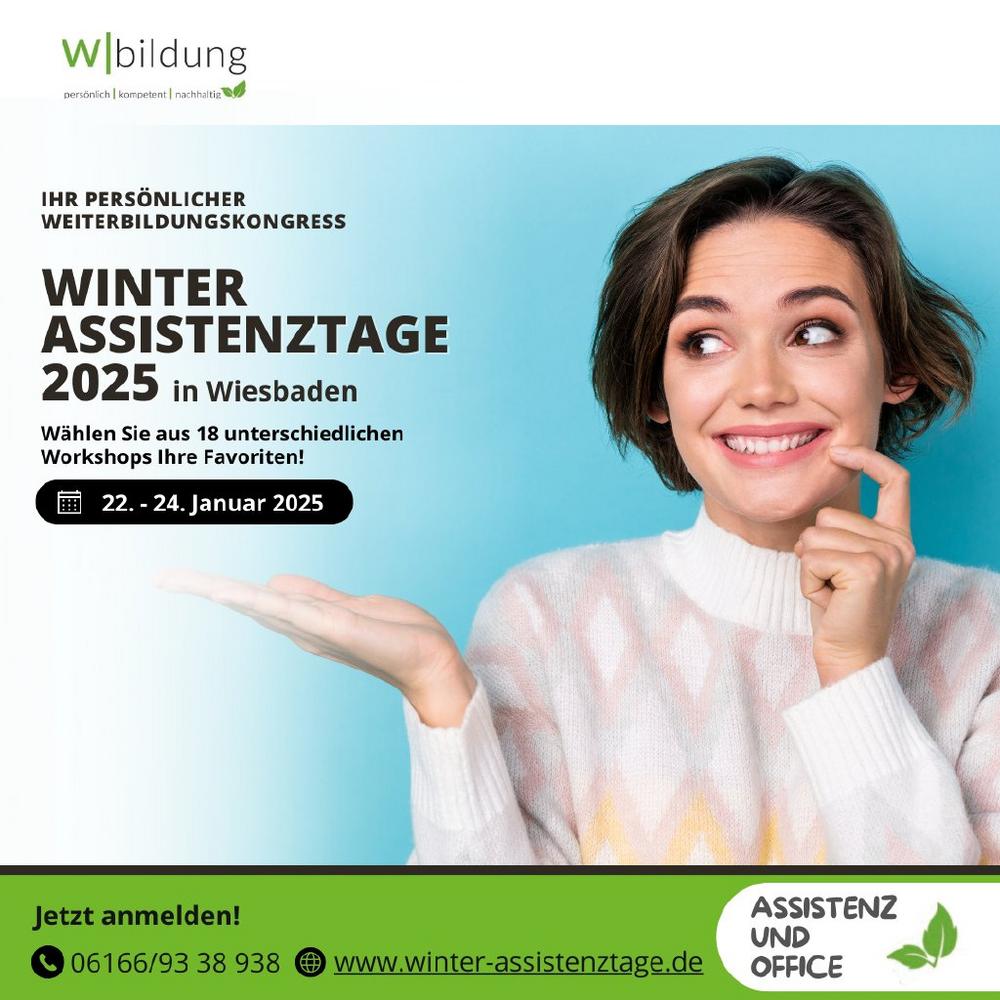 Winter Assistenztage 2025 – Assistenzkongress in Wiesbaden (Kongress | Wiesbaden)