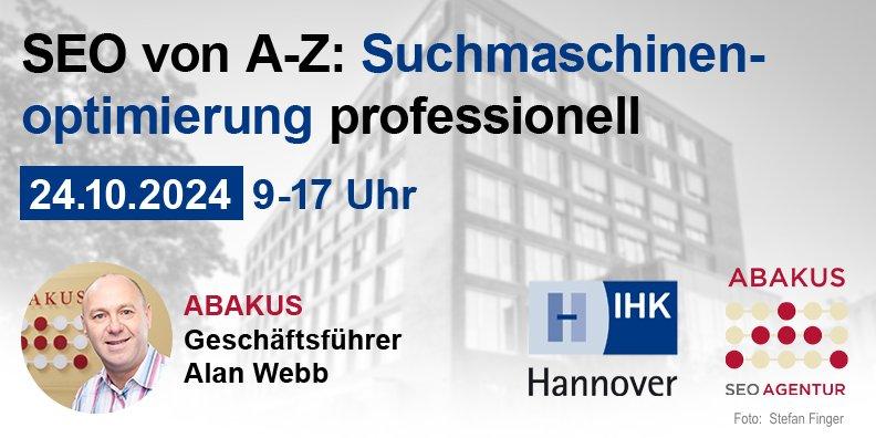 SEO von A bis Z: Suchmaschinenoptimierung professionell (Seminar | Hannover)