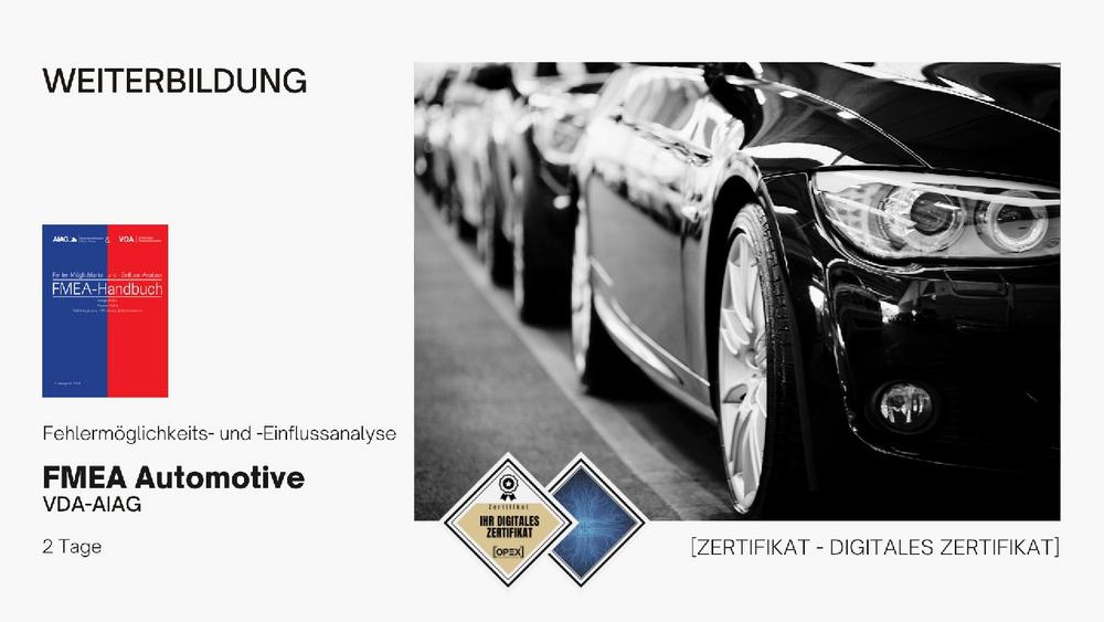 FMEA Automotive nach VDA | AIAG | FMEA Basiswissen Automotive | Seminar | Schulung | Training (Seminar | Wien)