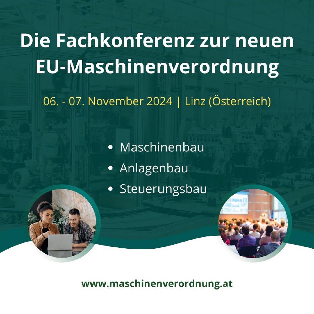 Fachkonferenz zur neuen EU-Maschinenverordnung (Konferenz | Linz)