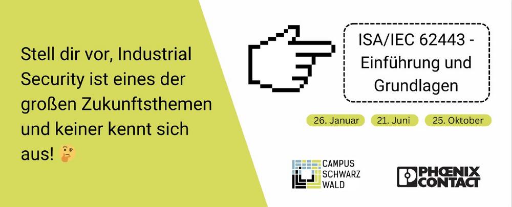 ISA/IEC 62443 – Einführung und Grundlagen (Seminar | Freudenstadt)