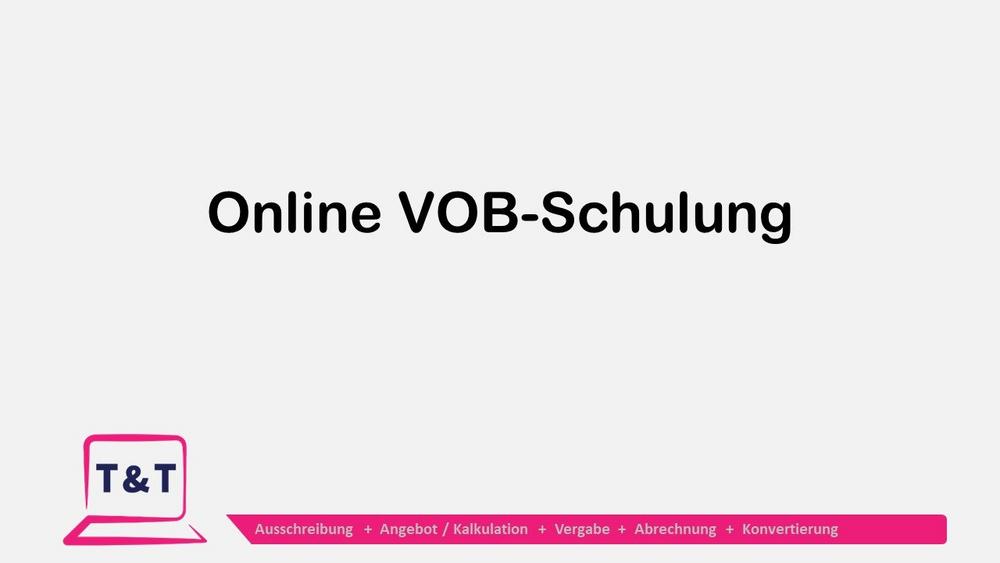 Online-VOB-Schulung (Vortrag | Online)