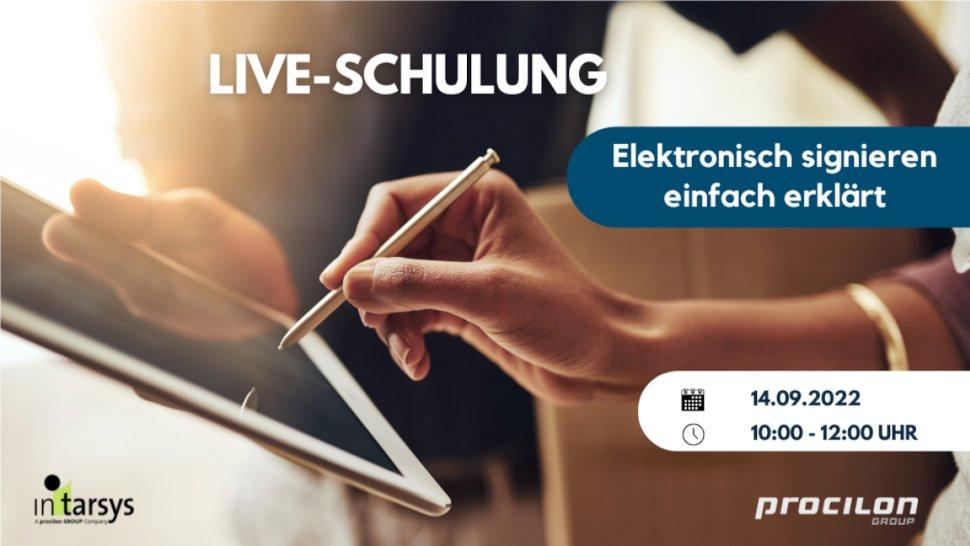 Elektronisch signieren einfach erklärt (Schulung | Online)