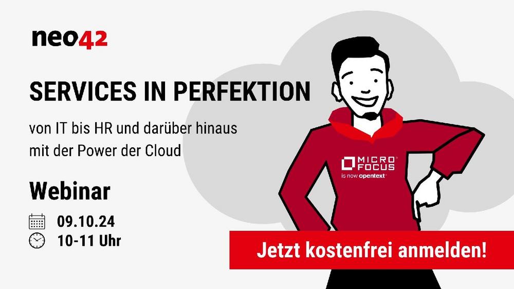 Services in Perfektion – Von IT bis HR und darüber hinaus – mit der Power der Cloud (Webinar | Online)