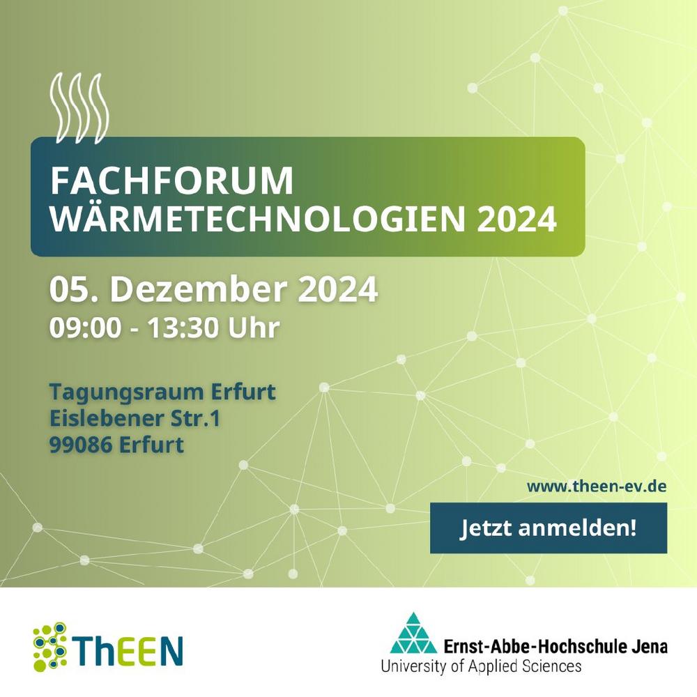 ThEEN-Fachforum Wärmetechnologien 2024 (Pressetermin | Erfurt)