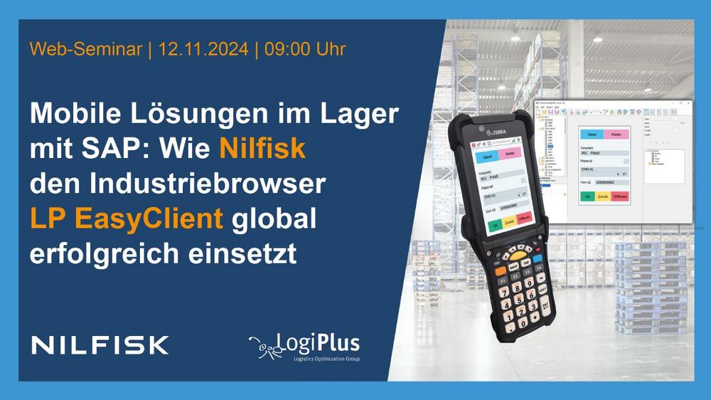 Web-Seminar: Einsatz des Industriebrowsers LP EasyClient bei Nilfisk (Webinar | Online)