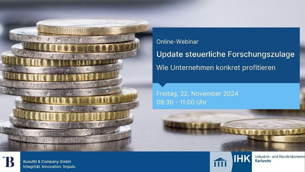 Expertengespräch: Updates steuerliche Forschungszulage – Wie Unternehmen konkret profitieren (Webinar | Online)