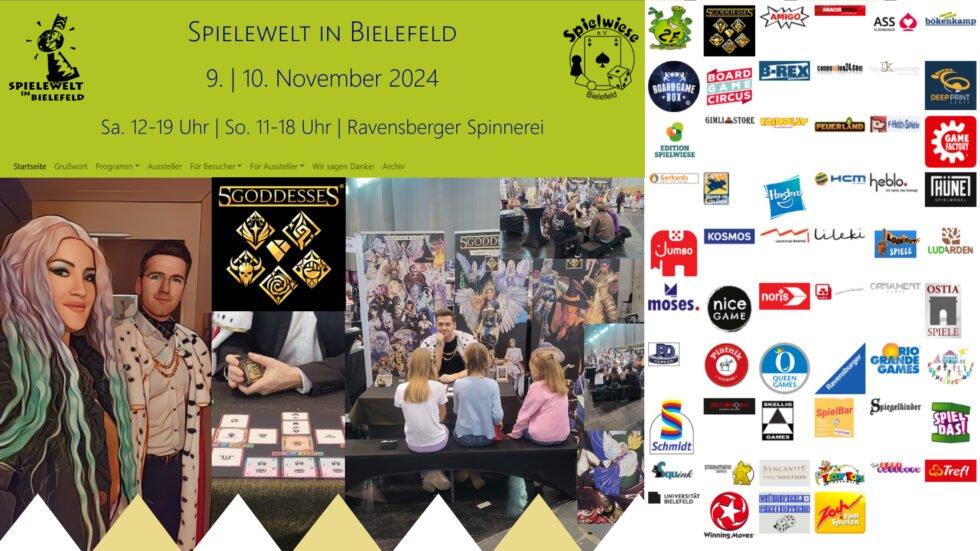 Spielewelt Bielefeld 2024 mit Kartenspiel 5Goddesses und Designsie (Messe | Bielefeld)