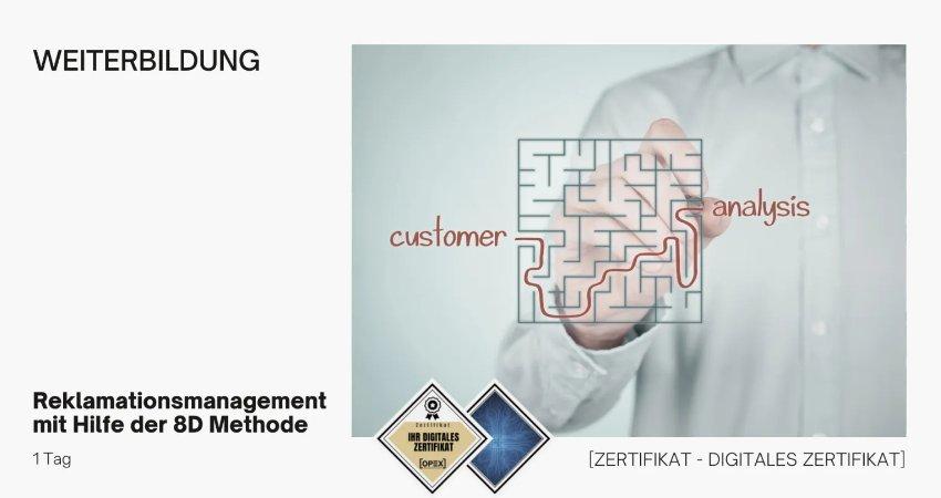 Reklamationsmanagement mit Hilfe der 8D Methode (Seminar | Frankfurt am Main)