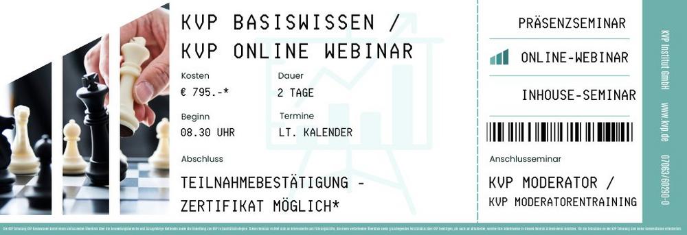 Webinar: KVP Basiswissen / KVP Core Tools (Webinar | Online)