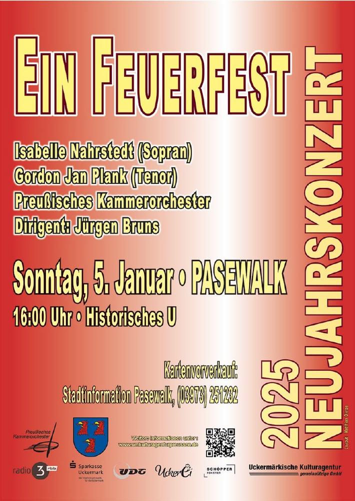 Neujahrskonzert mit dem Preußischen Kammerorchester (Unterhaltung / Freizeit | Pasewalk)