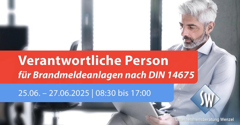 Verantwortliche Person für Brandmeldeanlagen nach DIN 14675 (Schulung | Online)