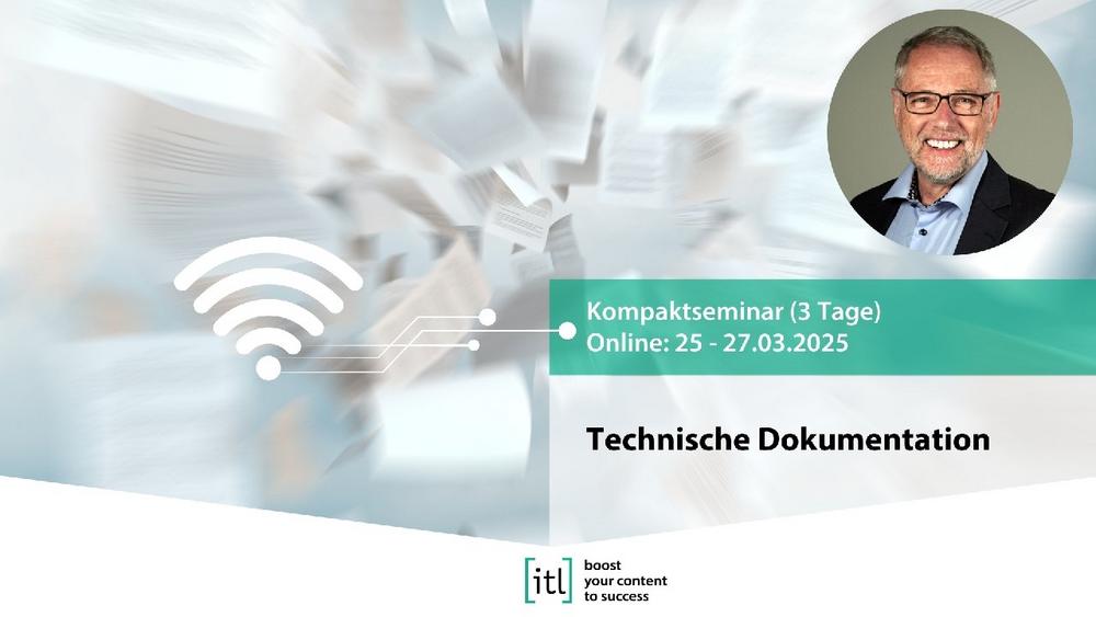 Das Kompaktseminar Technische Dokumentation (Webinar | Online)