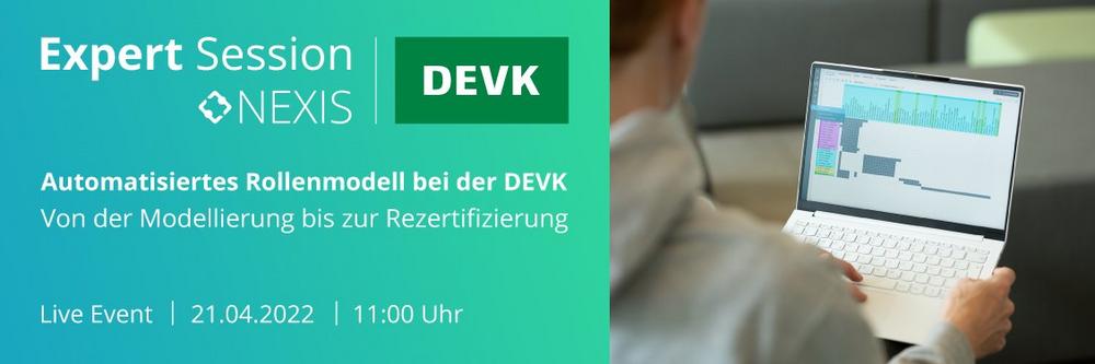 Automatisiertes Rollenmodell bei der DEVK – Von der Modellierung bis zur Rezertifizierung (Webinar | Online)