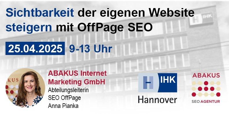 Sichtbarkeit der eigenen Website steigern mit OffPage SEO (Seminar | Hannover)