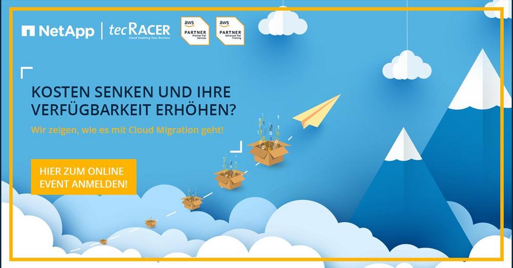 AWS Migration Day – AWS Migration Best Practices und Mehrwert-Services by NetApp (Webinar | Online)