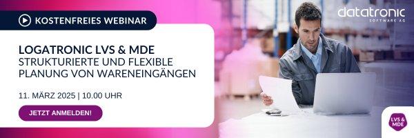 Logatronic LVS & MDE | Strukturierte und flexible Planung von Wareneingängen (Webinar | Online)