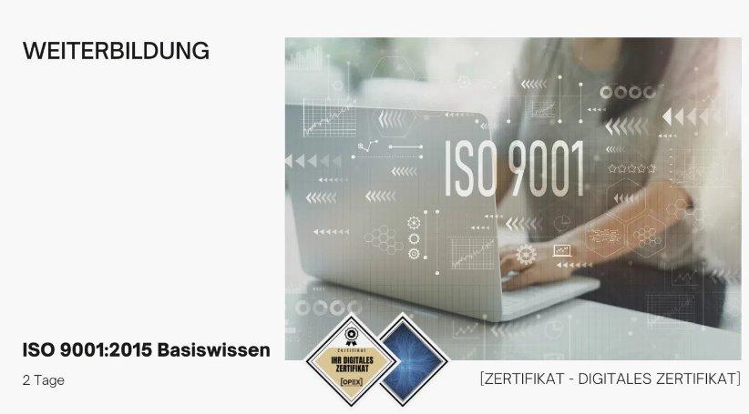 ISO 9001:2015 – Webinar (Webinar | Online)