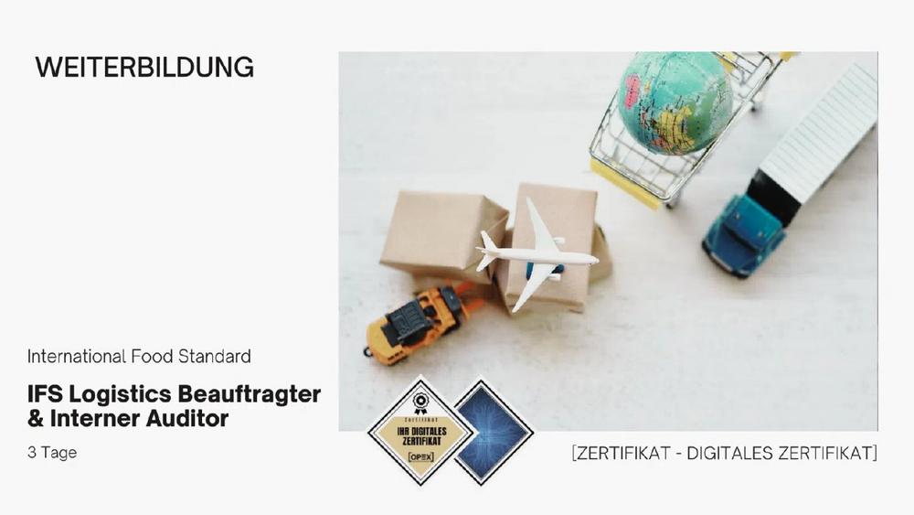 IFS Logistics Beauftragter & Interner Auditor (Seminar | Stuttgart)