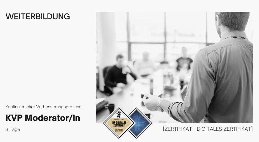 Ausbildung: „Zertifizierte(r) KVP Moderator/-in“ (3 Tage) (Seminar | Stuttgart)