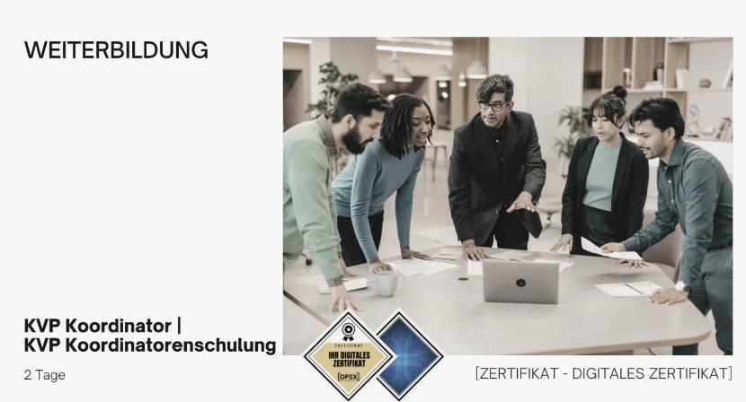 KVP Koordinator | KVP Koordinatorenschulung (Seminar | Wien)