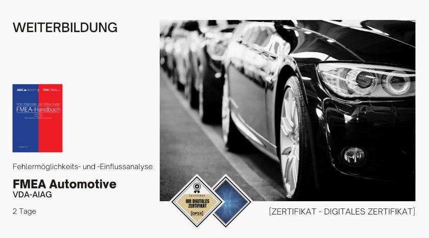 FMEA Automotive nach VDA | AIAG | FMEA Basiswissen Automotive | Seminar | Schulung | Training (Seminar | Frankfurt am Main)